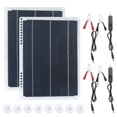 thumbnail image 1 of Labymos Kit de Panneau Solaire 20W D C avec Double Interface USB & 1 * Type-C & 1 * Port D C / 2 * IP65 Résistance à l'Eau pour Usage Intérieur Extérieur Portable, 1 of 7