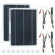 thumbnail image 1 of Kit de panel solar de 20 W CC 12 V con interfaz USB dual y 1 * tipo C y 1 * puerto de CC/ 2 * carga Tomshoo Kit de paneles solares, 1 of 7