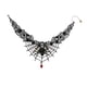 thumbnail image 1 of KAKOWELY Collar de calavera con colgante de araña y gota de sangre, accesorio para fiesta de Halloween, 1 of 4