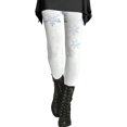 thumbnail image 5 of JJHGVB Snowflake Graphic Tights Pants Legging Tights Women's Stretch Floral Print Palazzo Wide Leg Lounge Pant Leggings for Women Z1 White 2XL, 5 of 6