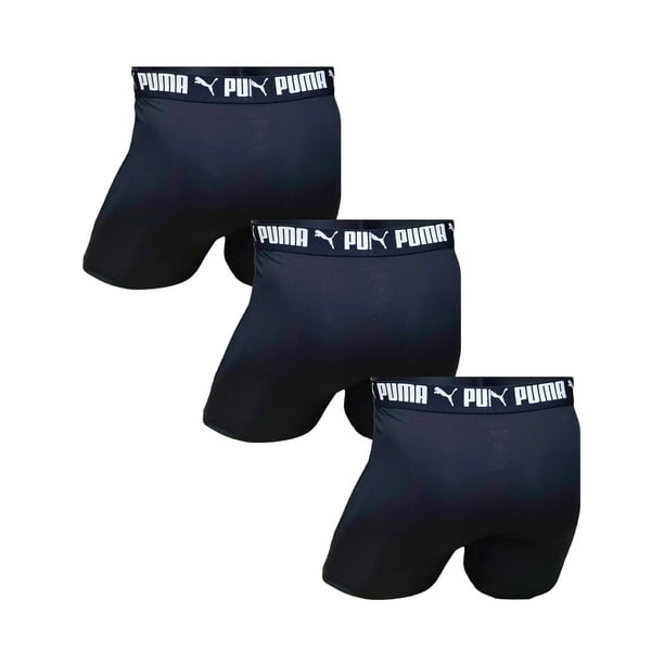 PUMA Men's 3 Pack Performance Boxer Briefs, Solid Black, Medium Walmart.ca