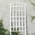 thumbnail image 2 of 35 x 75 Inch Indoor Outdoor Garden Trellis Plant Support for Vines and Climbing Plants, Flowers, and Vegetables, White, 2 of 5