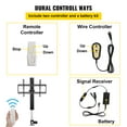 thumbnail image 2 of KFFKFF Motorized TV Lift for Screens up to 50", 28" Travel Distance with Variable Height from 38" to 65", Operated by Remote, Can Hold up to 132 lbs, 2 of 9