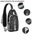 thumbnail image 2 of Mystical Gothic Sling Backpack with Celestial Moon & Star Art, Lightweight Crossbody Daypack for Travel, Adjustable Strap, Multiple Compartments for Daily Commuting & Outdoor Activities, 2 of 6