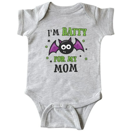 

Inktastic Im Batty For My Mom Gift Baby Boy or Baby Girl Bodysuit