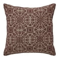 thumbnail image 3 of VHC Brands Custom House Burgundy Tan Jacquard Pillow 9x9, 3 of 3