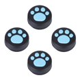 thumbnail image 1 of 4 Pcs Silicone Joystick For Ps3/Ps4 Thumb Grips Rocker Cap Cover For Switch Pro (Blue), Thumb Grips For Ps4, 1 of 8