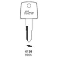 thumbnail image 3 of Kaba HD75 1.02 x 0.08 in. Ilco Honda Key Blank For Honda Motorcycle- Pack Of 10, 3 of 4