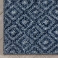 thumbnail image 4 of Well Woven Custom Size Runner - Choose Your Length - Piano Dark Blue Tribal Diamond Geometric 31 Inches Wide x 18 Feet Long Runner (31" x 18' Runner) Rug, 4 of 5