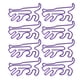 thumbnail image 2 of 100 clips de papel bonitos de estilo animal, exquisitos, brillantes, galvanizados, antideslizantes, elegantes, para la oficina, la escuela, dinosaurios, 2 of 14