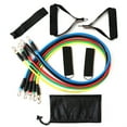 thumbnail image 1 of yeacher 11-Piece Multifunctional TPE Resistance Bands Set for Yoga, Strength Training, and Full-Body Workouts, 1 of 6