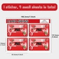 thumbnail image 2 of Debit Card Skin Credit Card Skin Credit Card Sticker Cover Strawberry Cassette Tape No Bubble Slim Small Chip Personalized Bank Card Decals PVC Removable Transportation Card Red 7.3x5.4Inch, 2 of 8