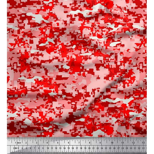 Soimoi Cotton Duck Fabric Two Tone Camouflage Fabric Prints By Yard 56 Inch Wide