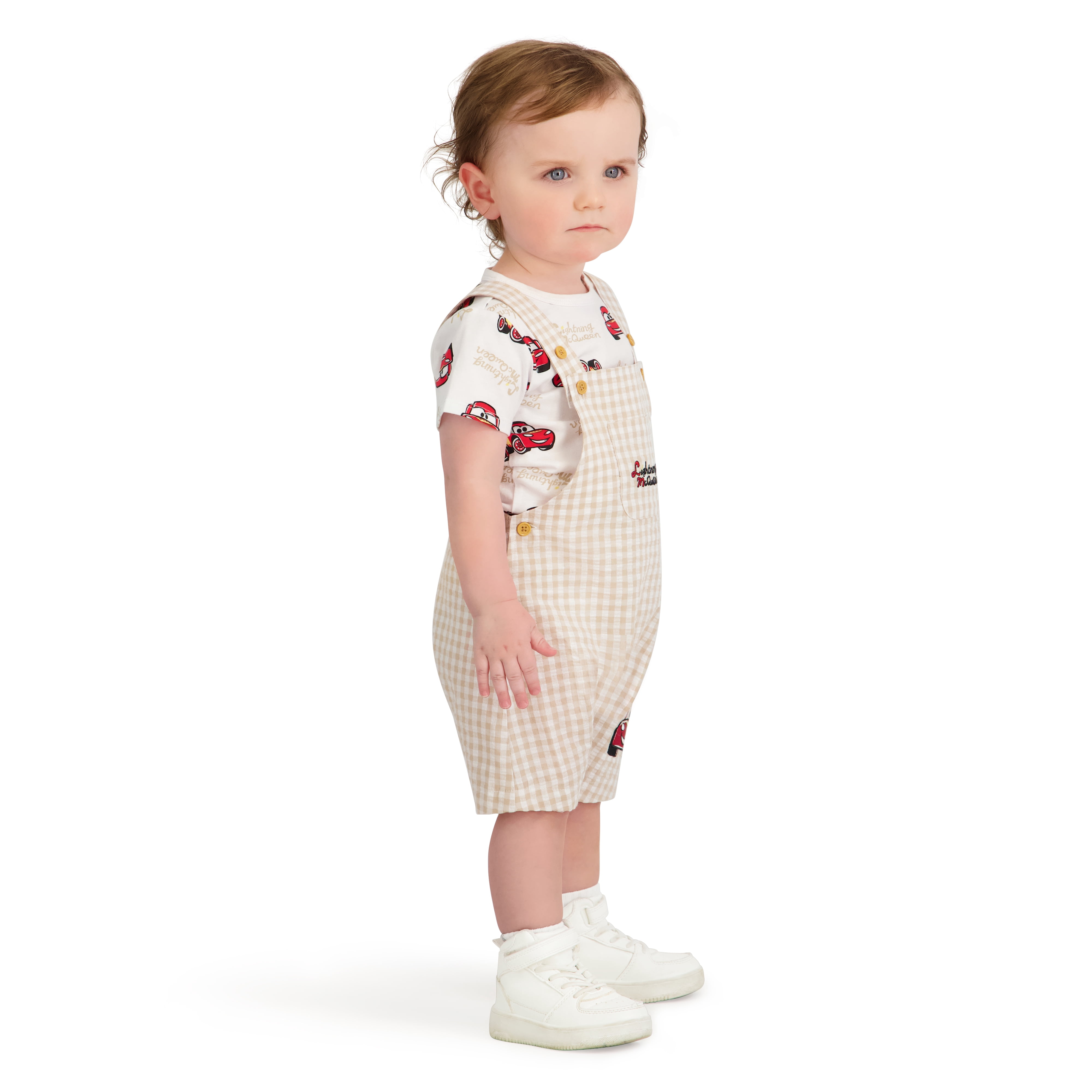 Disney Cars Baby Boy Shortall Set, Sizes 0/3 Months-24 Months