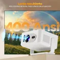 thumbnail image 4 of Magcubic Proyector Inteligente Android 14 4K y 8K, Proyector Portátil con WiFi 6 y BT 5.4, Enfoque Automático y Tecla Vertical, Giratorio a 180°, Mini Proyector para Exteriores y Hogar HY300Max, 4 of 11