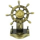 thumbnail image 2 of Decoración pirata Aleación Estilo retro Brillante Durable Adornos de timón náutico para bares de casas, 2 of 10