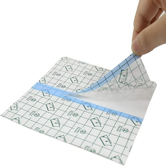 QARUN Transparent Waterproof Bandage 50 Pieces | 6 in x 8 in | Clear Skin Protection Tape,Second Skin Bandage,Dressing Tape,Wound Water Resistant