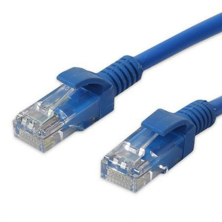 GE 14 ft. Cat6 Ethernet Networking Cable in Blue 35287 - The Home Depot