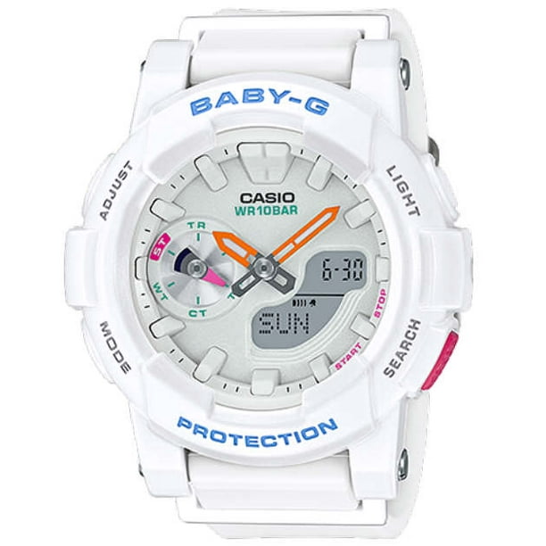 Casio Baby-G White Analog Digital Watch BGA185-7A - Walmart.com