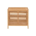 thumbnail image 6 of Riverbay Furniture Bamboo Natural Brown Hamper Rectangular 21.75"W x 15.25"D x 20.5"H Unassembled, 6 of 13