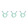 thumbnail image 3 of Sonducket Diadema de felpa resistente y duradera para orejas de ojos de caracol Diadema ligera y adorable para lavarse la cara verde claro Type1 NO1, 3 of 6