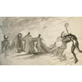 thumbnail image 2 of Edwin Austin Abbey 18x12 Black Ornate Wood Framed Double Matted Museum Art Print Titled - Rough Sketch for The&nbsp;Dance (1998), 2 of 5