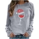 thumbnail image 1 of Sudadera de manga larga con estampado navideño informal con cuello redondo para mujer a la moda Fridja ghj987+4669, 1 of 4
