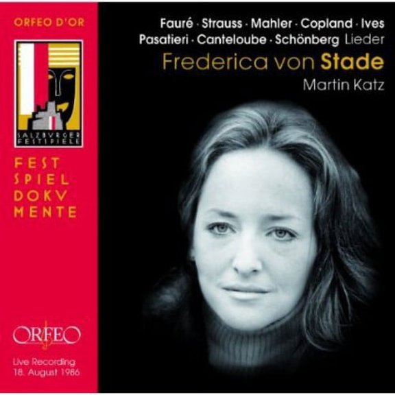 Frederica Von Stade - Liederabend Salzburg Festial 1986 - Music & Performance - CD