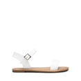 thumbnail image 2 of Sandalia DREAM PAIRS plana con correa al tobillo y hebilla blanca, 2 of 6