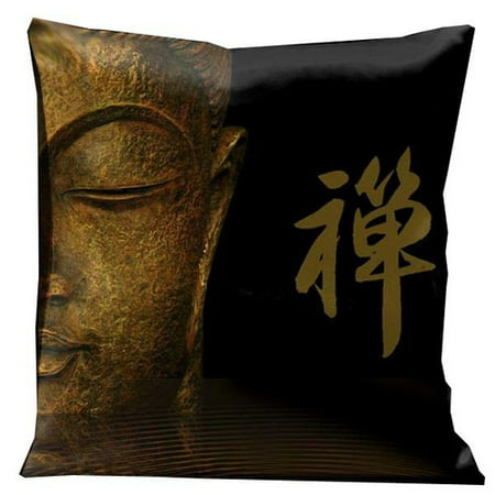 Lama Kasso Zen Half Buddha Throw Pillow