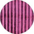 thumbnail image 1 of Ahgly Company Indoor Round Oriental Purple Modern Area Rugs, 3' Round, 1 of 4