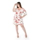 thumbnail image 4 of Vestido floral con manga bombacha Roman Fashion /Tallas Extras, 0900 (Flor rosa) rosa 42, 4 of 5
