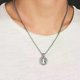 thumbnail image 4 of Stainless Steel Saint St Benedict Collar Medal of San Benito Necklace Men Women Spiritual Virgin Mary Pendant Necklace For Men, 4 of 5