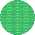 thumbnail image 1 of Ahgly Company Machine Washable Indoor Round Transitional Neon Green Area Rugs, 5' Round, 1 of 7