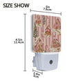 thumbnail image 2 of Yayeee LED Night Light for The Home Plug in With Light Sensors 2 Pack, Beige Gingerbread Houses, 2 of 4