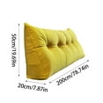 thumbnail image 2 of KER Dorm Triangular Headboard Bolster Pillow White Headboard Twin Body Pillow Large Pillow Headboard Back Pillow For Sitting In Bed 200x50cm, 2 of 5
