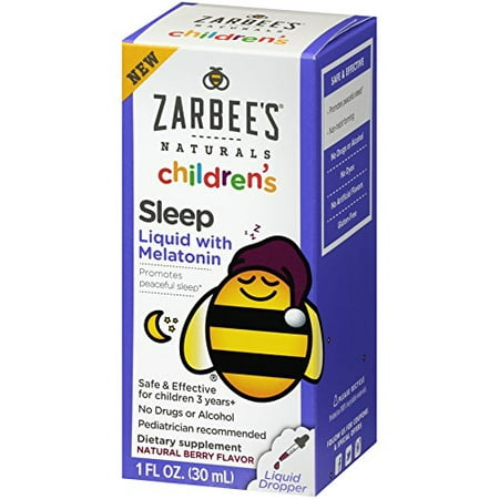 2 Pack Zarbee's Naturals Sleep Liquid With Melatonin For Children, 1 Ounce
