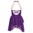 thumbnail image 2 of YONGHS Kids Girls Ballet Contemporary Lyrical Dance Dress Sleeveless Leotard Dancewear Purple 14, 2 of 5