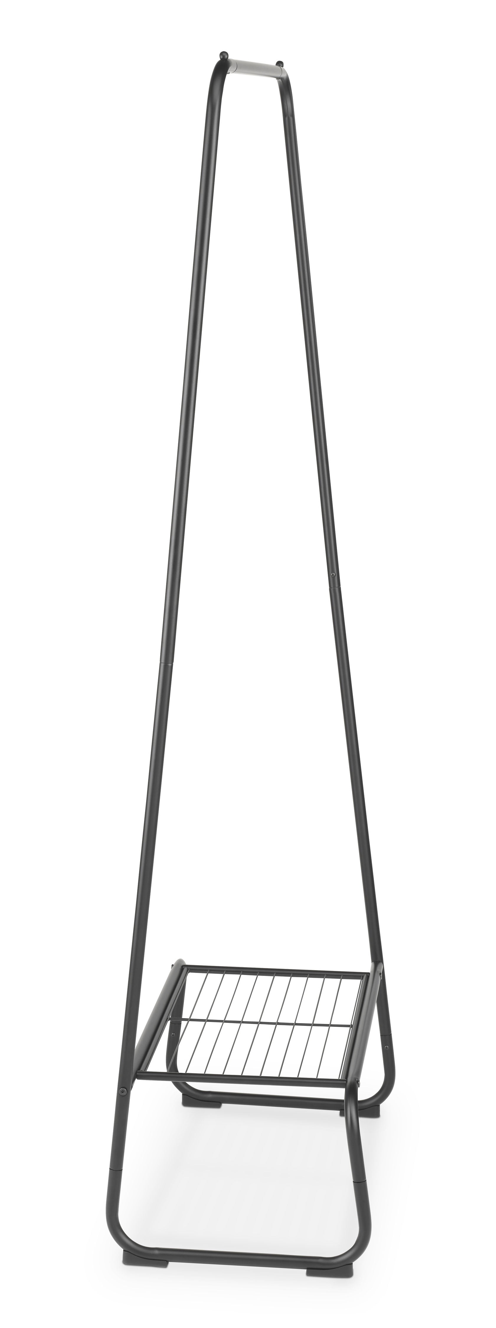 Whitmor Garment Rack with Shelf Matte Black