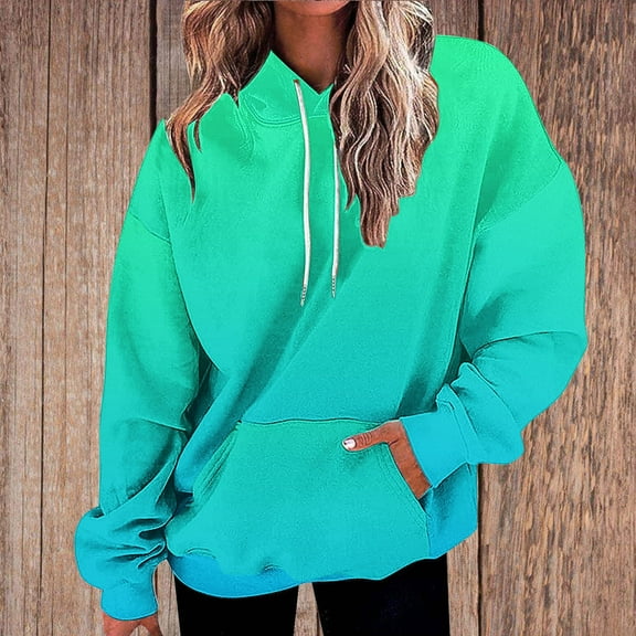 Turilly Women's Loose Fitting Long Sleeved Hoodie Sports Top
