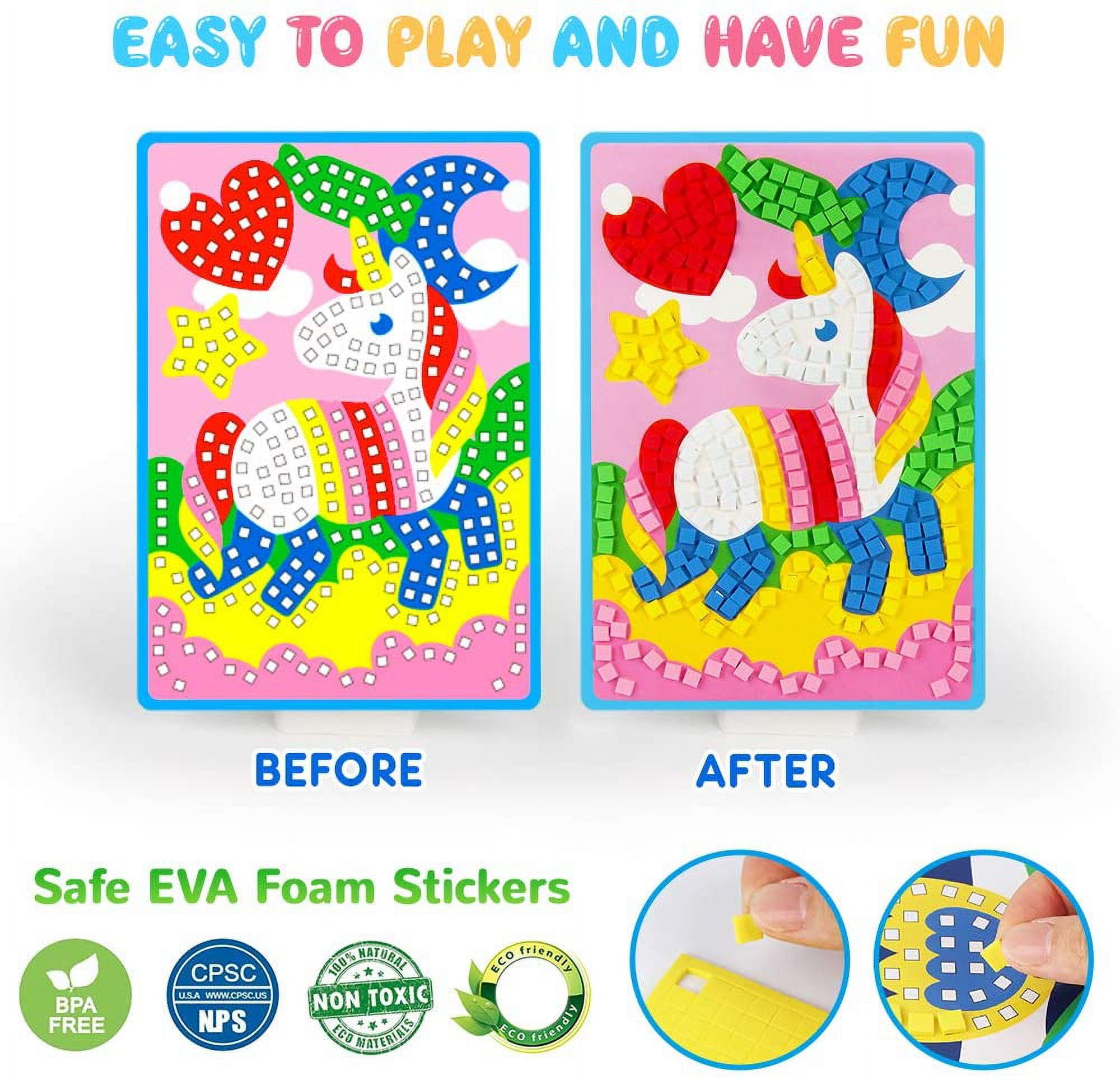 Mosaic Sticker Diy Handmade Art Crafts Kits, Foam Craft Stickers