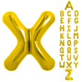 thumbnail image 1 of Globo de letra X AOAOParty de papel aluminio dorado de 102 cm, 1 of 6