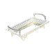 thumbnail image 3 of Bandeja rectangular para servir, frutero, bandeja para mostrador de cocina, elegante para servir para comedor, dormitorio, baño, pastel, maquillaje Plata, 3 of 9