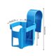 thumbnail image 3 of 4 portavasos para piscina sobre el suelo, portavasos para bebidas, compatible con barra superior redonda, color azul, 3 of 5