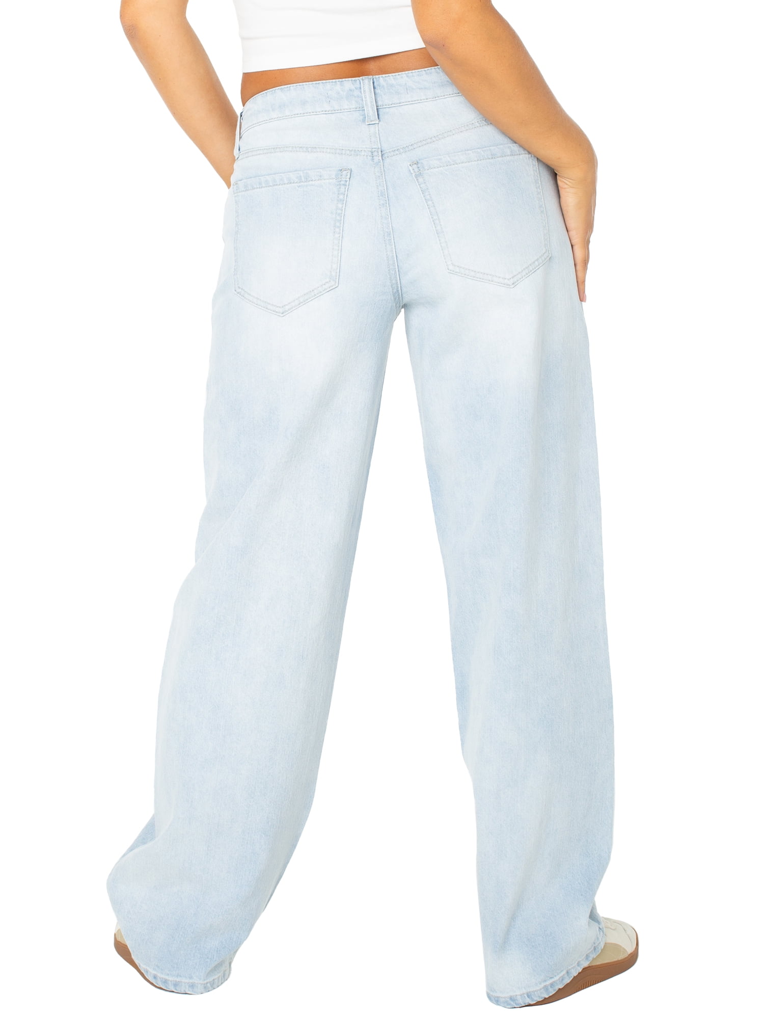 Celebrity Pink Women s Low Rise Double Waistband Wide Leg Jeans Sizes 1 21