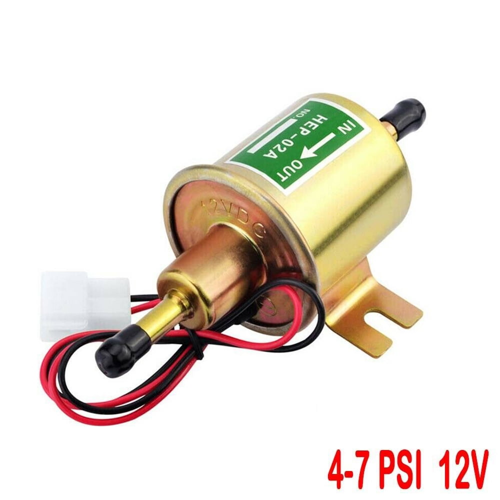 CarBole 12V Universal Electric Fuel Pump Inline 4-7 Psi-Low Pressure 