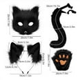 thumbnail image 2 of TAIAOJING Cat Set Realistic Ears Headband Tail Accessory For Hallowmas Themed Party Costume, 2 of 2