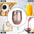 thumbnail image 5 of Mimi Gifts Best Mimi Ever Stemless Wine Tumbler with Lid and Straw, Stainless Steel Travel Coffee Mug 12 OZ Christmas Birthday Mother''s Day Tumbler Cup for Grandma New Nana Gigi, 5 of 6