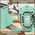 thumbnail image 3 of Toaster 2 Slice,LCD Display,7 Shade Settings,1.４" Extra Wide Slots Toaster,4-in-1 Functions,Removable Crumb Tray,900W,Blue, 3 of 6