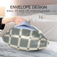 thumbnail image 5 of Ryvnso Satin Pillowcase Checkered Grid-d7 Pillow Cases Standard Size 26x20in, 5 of 6